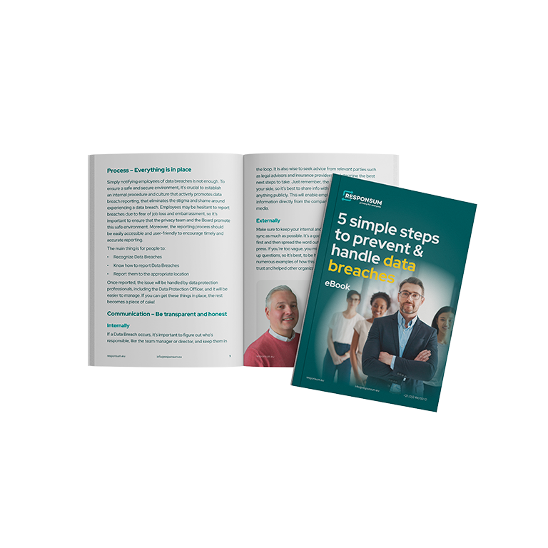 5 simple steps to prevent & handle data breaches mockup