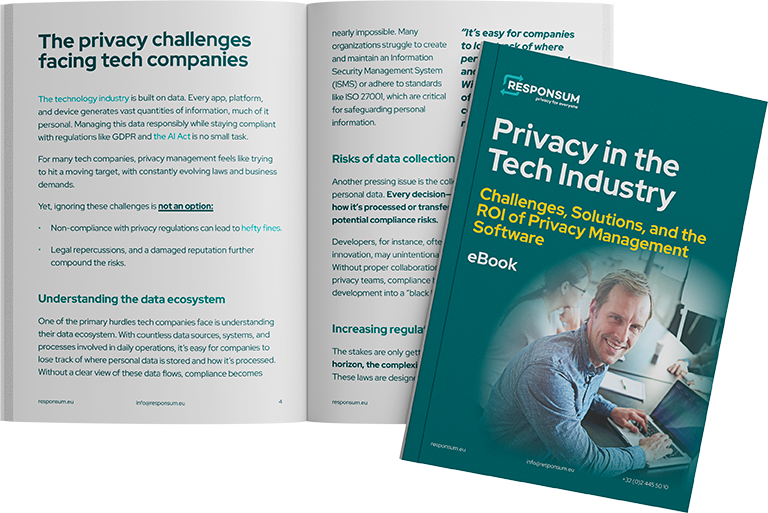 eBook Privacy in Tech Industry Mockup