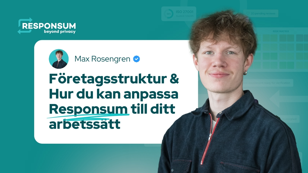 Anpassa Responsum till din organisationsstruktur och arbetssätt